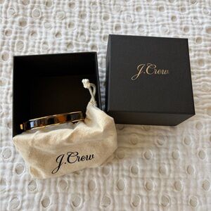 J. Crew Black and Gold Men’s Bracelet - Glossy Resin Inlay